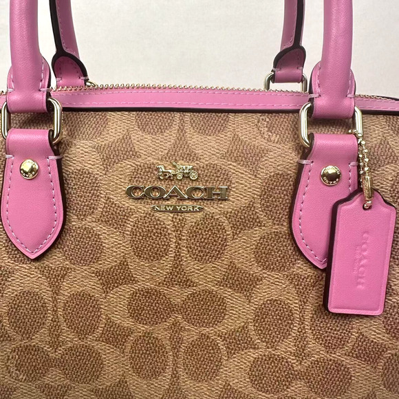 Coach Rowan Satchel Bag Crossbody In Signature Canvas CV961 NWT - Picture 4 of 12